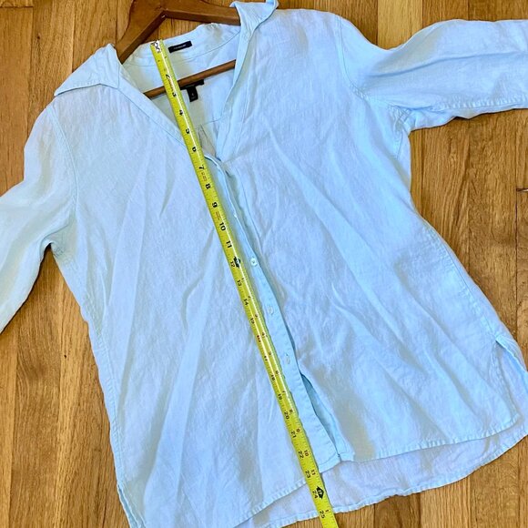 Talbots Linen Button Down - Picture 5 of 6